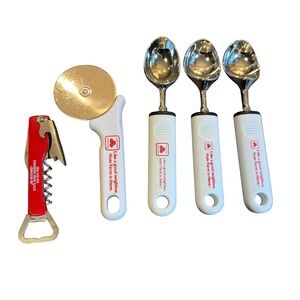 State Farm Insurance Kitchen Tool Set Ice Cream Scoops Pizza Cutter Corkscrew